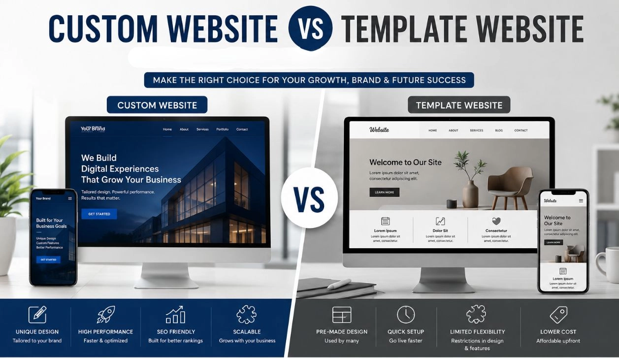 Custom Web Design vs. Templates